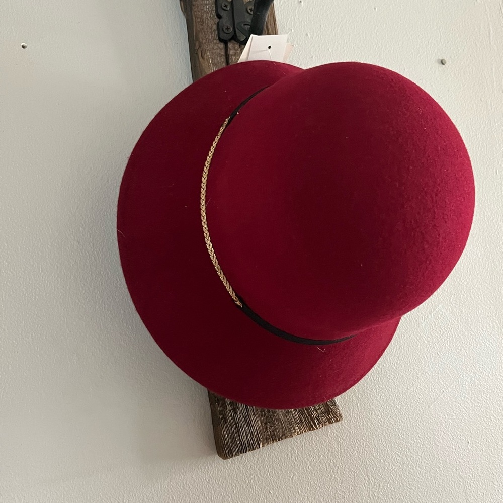 Never worn red bucket hat